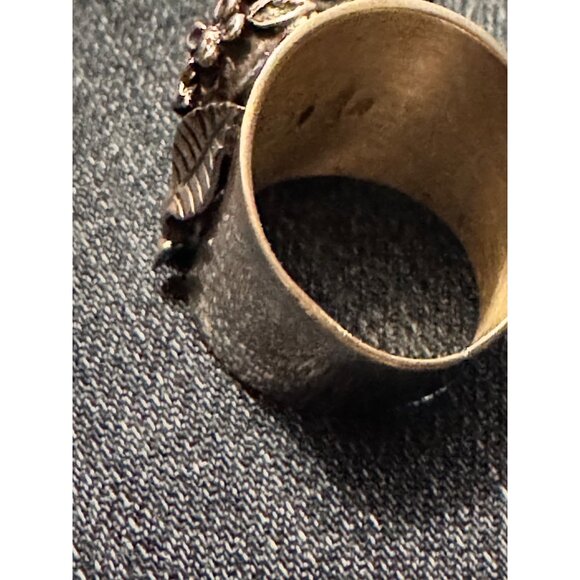 Sterling Silver 925 Día de los Muertos Sugar Skull Ring JJ Size 9 1/2 19.83g - Picture 11 of 14